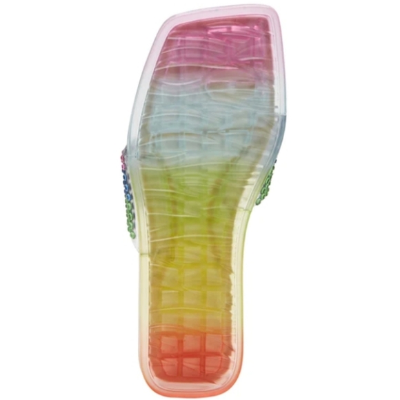 Katy Perry the Geli Slide Thong Sandals Rainbow 11 - Picture 3 of 8